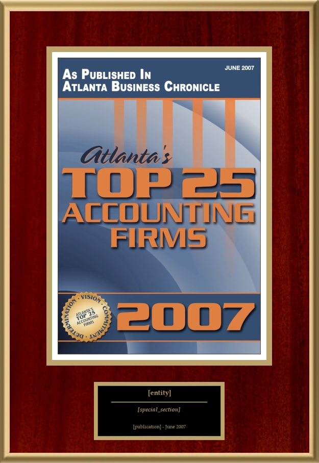 Atlanta's Top 25 Accounting Firms | American Registry - Recognition